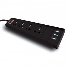 Portronics POR-278 Power converter with 4 Sockets & 3 USB Ports